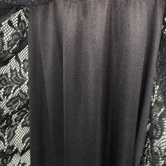 Black Lace Party Dress w/ Slip - Picture 5 of 6